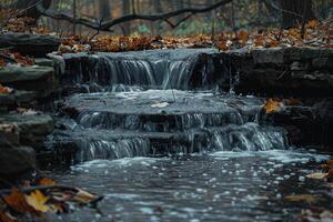 ai generato acqua flusso natura professionale fotografia foto