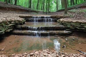 ai generato acqua flusso natura professionale fotografia foto