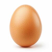 ai generato pollo uovo isolato su bianca sfondo. foto