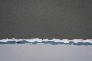 astratto paesaggio nel Nero, grigio e blu pastello toni - un' collezione di fatto a mano straccio documenti foto