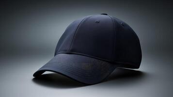 ai generato sport Marina Militare blu baseball cappello ai generato foto