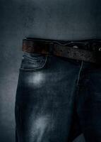 nero elegante Uomini jeans foto