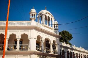 Visualizza di dettagli di architettura dentro d'oro tempio - armandir sahib nel amritsar, punjab, India, famoso indiano sikh punto di riferimento, d'oro tempio, il principale santuario di sikh nel amritsar, India foto