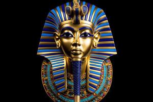 ai generato radiante Faraone maschera colorato. creare ai foto