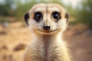 ai generato meerkat animale. creare ai foto