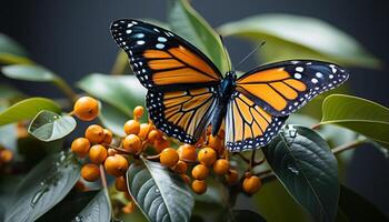 ai generato il vivace farfalla ala vetrine natura bellezza nel Multi colorato modelli generato di ai foto