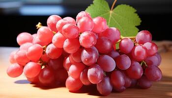 ai generato freschezza e maturità di uva frutta nel natura generato di ai foto