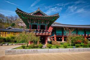 sinheungsa tempio nel seoraksan nazionale parco, seoraksan, Sud Corea foto