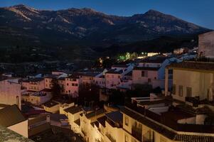 quesada di notte - bellissimo medievale e storico città nel il Provincia di jaen nel andalusia, Spagna. turismo e viaggio foto