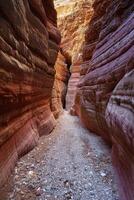 ai generato il luminosa colori di il distrutto arenaria roccia nel il canyon. Stati Uniti d'America. Arizona foto