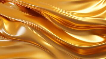 ai generato liquido oro astratto struttura sfondo altamente dettagliato foto