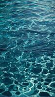 ai generato blu acqua onde, acqua struttura mescolanza il la tranquillità di piscine, oceano onde foto