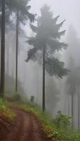 ai generato naturale sfondo verde le foglie nel un' foresta, crescita, primavera e estate foto