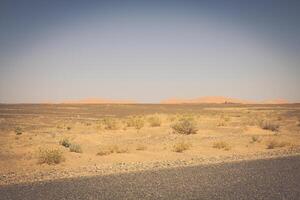 sabbia dune di erg Chebbi int lui sahara deserto, Marocco foto