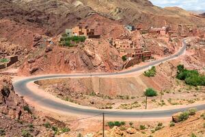 cittadina nel dades valle, Marocco foto