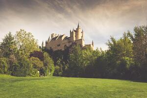 il famoso alcazar di segovia, castiglia y leoni, Spagna foto