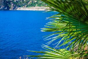 Riomaggiore costa, cinque terre, Italia foto