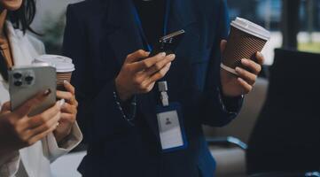 attività commerciale squadra caffè rompere rilassare concetto foto