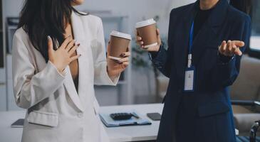 attività commerciale squadra caffè rompere rilassare concetto foto