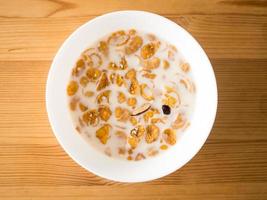 semplici cereali per la colazione al mattino. foto