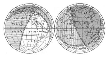 carta geografica di il Il prossimo transito di Venere, Vintage ▾ incisione. foto