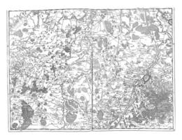 carta geografica di il la zona in giro Bruxelles, Vintage ▾ illustrazione. foto