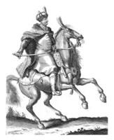 equestre ritratto di re John iii sobieski di Polonia, pietro stevens menzionato nel 1689 foto