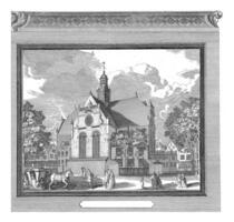 Visualizza di il noorderkerk nel amsterdam, pietro furgone tana Berge, 1694-1737 foto