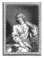 st. John il evangelista con il aquila, pierre terra, pierre terra possibilmente, 1640 - 1701 foto