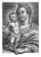 incoronato Maria con bambino foto