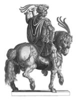 equestre ritratto di imperatore tiberio foto