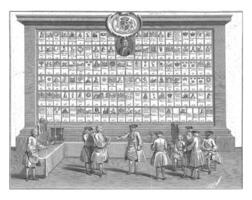 incontro camera di massoni, Giacobbe folkema, dopo Louis Fabrizio duburgo, 1738 foto