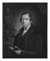 ritratto di il pastore Hendrik Peter Scholte, federica cristiano Birrweiler, c. 1827 - 1842 foto