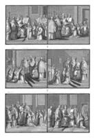 consacrazione di monache, bernardo picart laboratorio di, 1722 foto