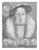 ritratto di re Henry viii di Inghilterra e Irlanda, corniola Massij, 1548 foto