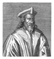 ritratto di girolamo di praga, hendrick hondius io, 1599 foto