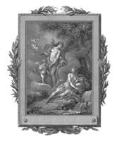 Venere e Cupido a calipso, Jean-Baptiste biliardino, dopo charles monnet, 1785 foto