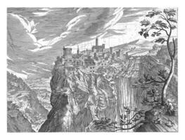 Visualizza di tivoli, adriaen collaert, dopo hendrick furgone intelligente, 1587 foto