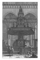 pulpito di il nuovo Chiesa di amsterdam, jan va bene, 1680 - 1731 foto