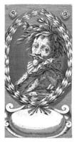 ritratto di scrittore giovanni battista marino, monogrammista cip, dopo simon Vouet, c. 1600 - c. 1699 foto