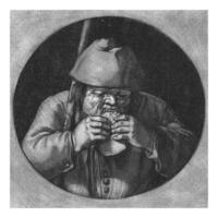 il gusto mangiare uomo, Giacobbe Gola, 1670 - 1709 foto