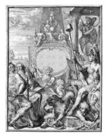 titolo Stampa olanda aeloude Vryheid, compratene het Stadhouderschap, romeyn de hooghe, 1704 - 1706 foto