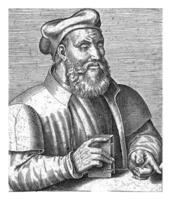 ritratto di andrea alciati, philips galle, 1567 - 1650 foto