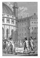 francese soldati trasportare il teste di launay e de flessielle attraverso il strade di Parigi, daniele venerdì, 1791 foto