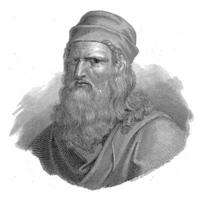 ritratto di artista leonardo da vinci, Magonio, dopo giuseppe bossi, 1800 - 1899 foto