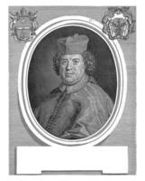ritratto di cardinale michelangelo conti, girolamo rossi ii, dopo antonio davide, 1706 - 1762 foto