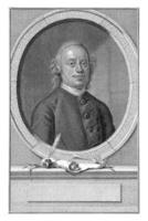 ritratto di cristiano Salomone duijtsch, Giacobbe Houbreken, dopo Hendrik forno, 1767 - 1769 foto