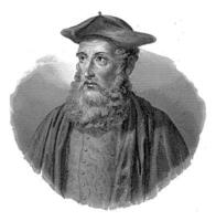 ritratto di umanista marco girolamo vida, giuseppe Guzzi, 1834 - 1842 foto