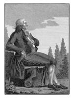 ritratto di poeta e storico ludovico savioli, giovanni antonio sasso, dopo antonio Bramati, 1809 - c. 1816 foto