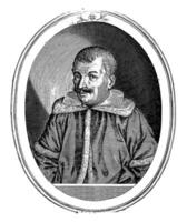 portret furgone filosofo antonio rocco, giacomo piccini, 1647 foto